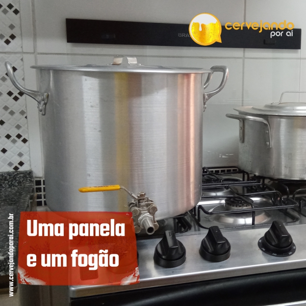 Para fazer cerveja em casa você não precisa de muita coisa. Basta uma panela e um fogão.